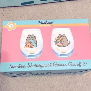 Set of Pusheen Stemless Glasses